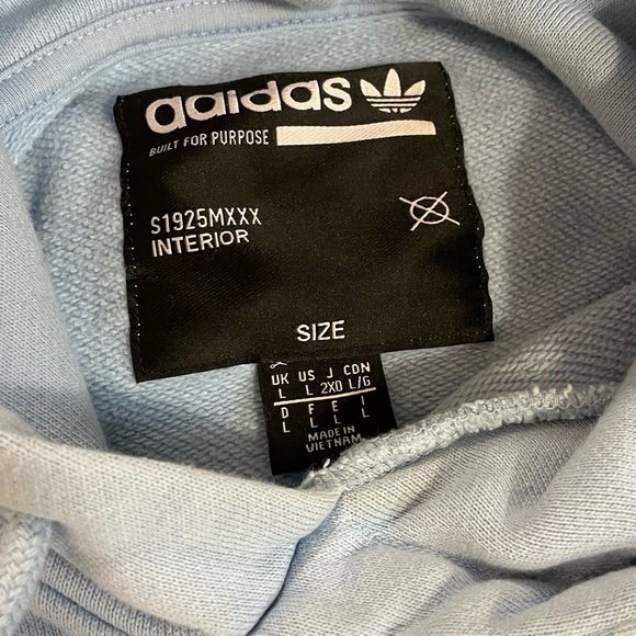 Adidas Kaval Light Blue Neon Graphic Hoodie Jacket Large Limited Rare Deadstock - Picture 11 of 11